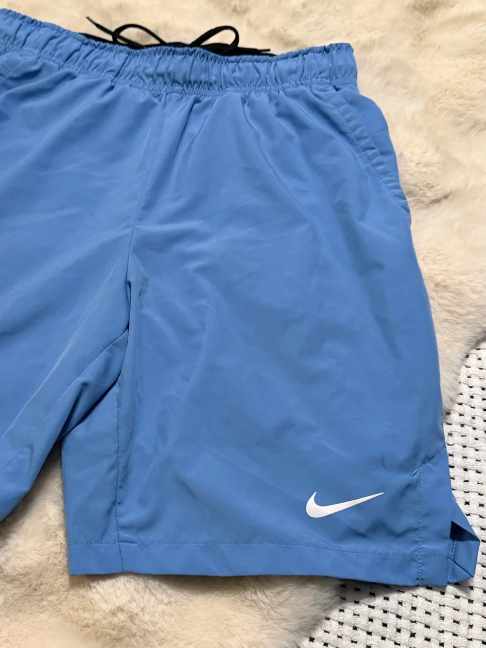 Nike Men’s Sky Blue Swim Athletic Shorts•S